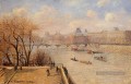 la terrasse surélevée du pont neuf 1902 Camille Pissarro paysages ruisseaux